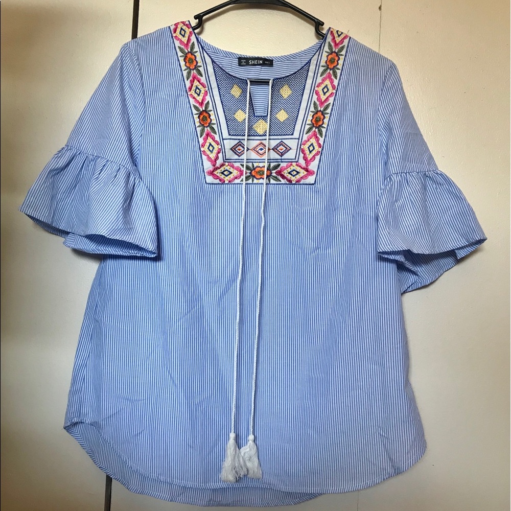 Embroidered Shein Top